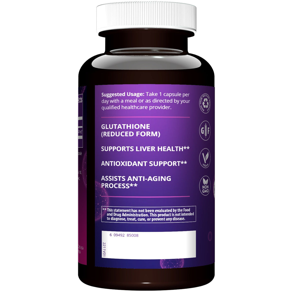 MRM (Metabolic Response Modifiers) Reduced Glutathione 500mg 60 VegCap