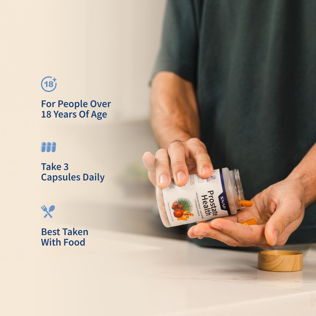 Snap Supplements Prostate Health 90 Capsule