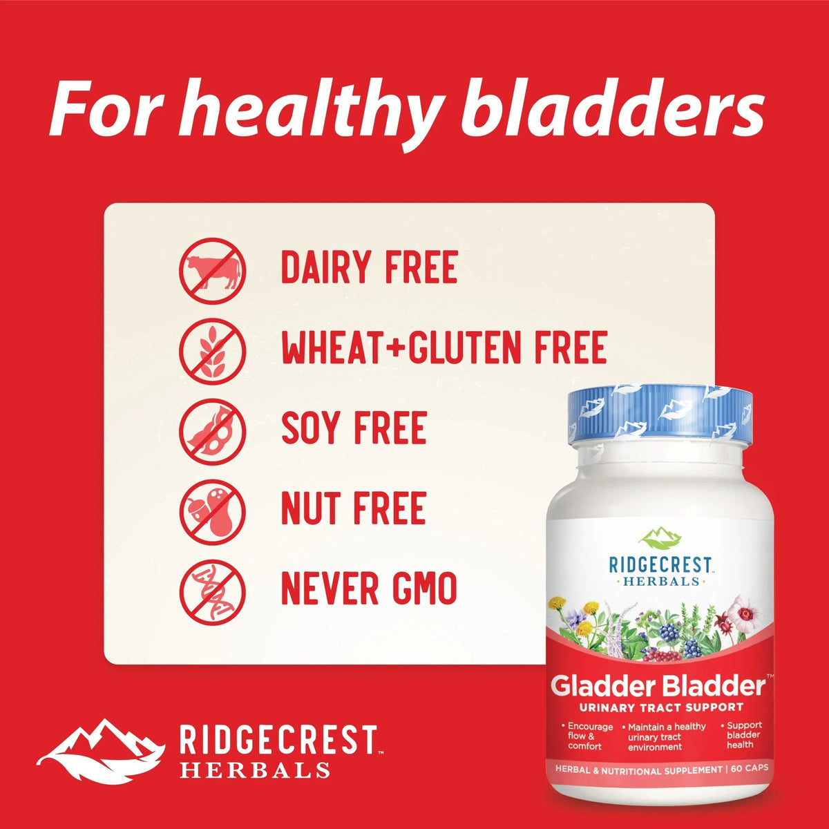 Ridgecrest Herbals Gladder Bladder 60 Capsule