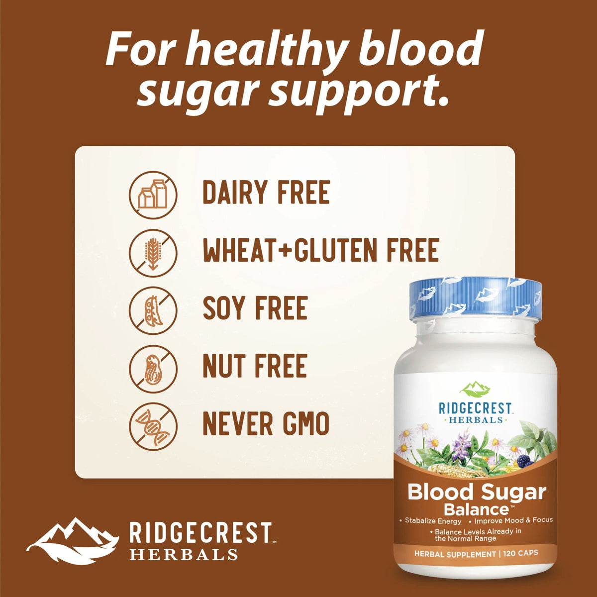 Ridgecrest Herbals Blood Sugar Balance 120 Capsule