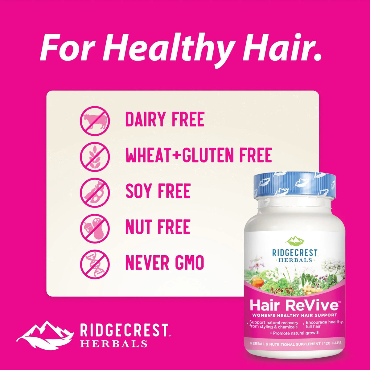 Ridgecrest Herbals Hair ReVive 120 Capsule