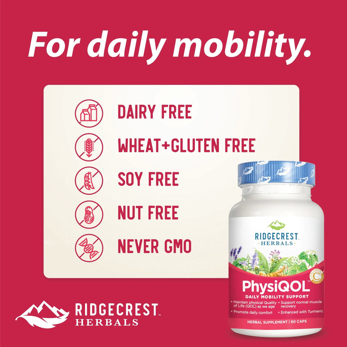 Ridgecrest Herbals PhysiQOL 60 Capsule