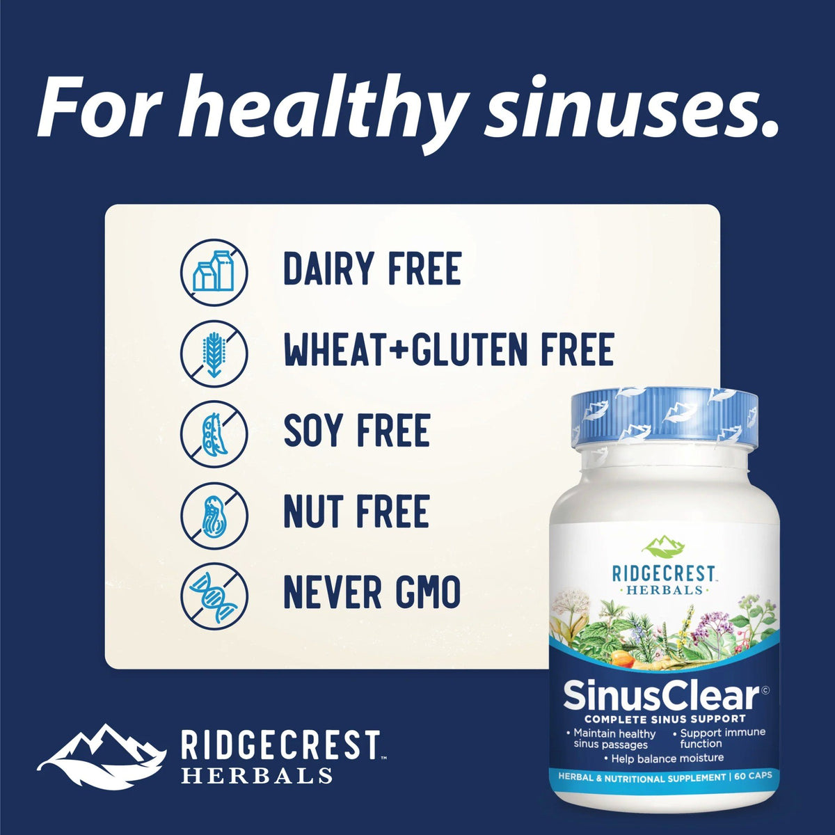 Ridgecrest Herbals Sinus Clear 60 Capsule