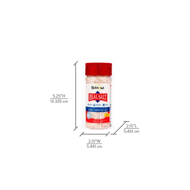 Redmond Real Salt-Ancient Kosher Sea Salt Shaker 10 oz Salt