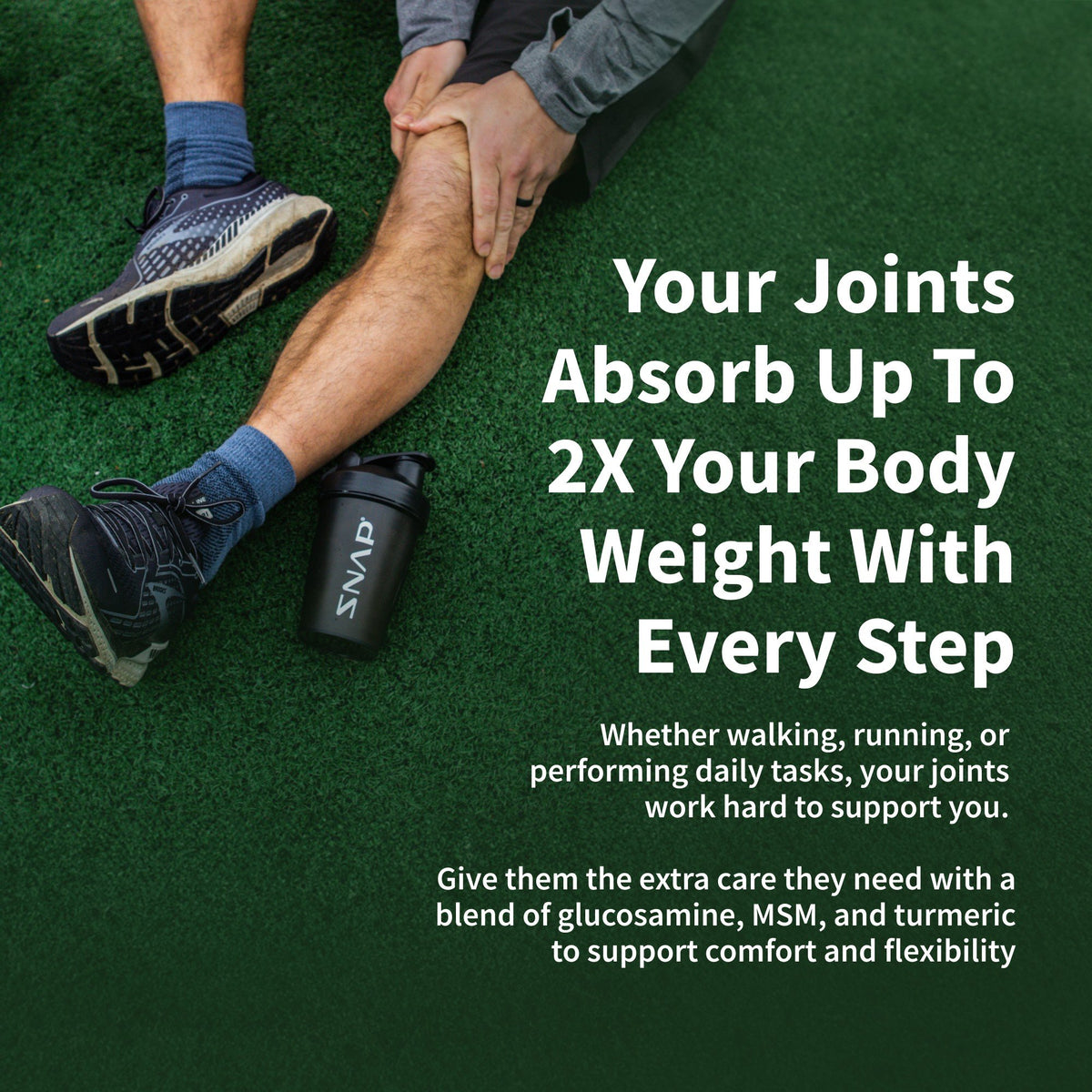 Snap Supplements Joint Health - Inflammatory Support Blend - Plant Based Glucosamine 90 Capsule