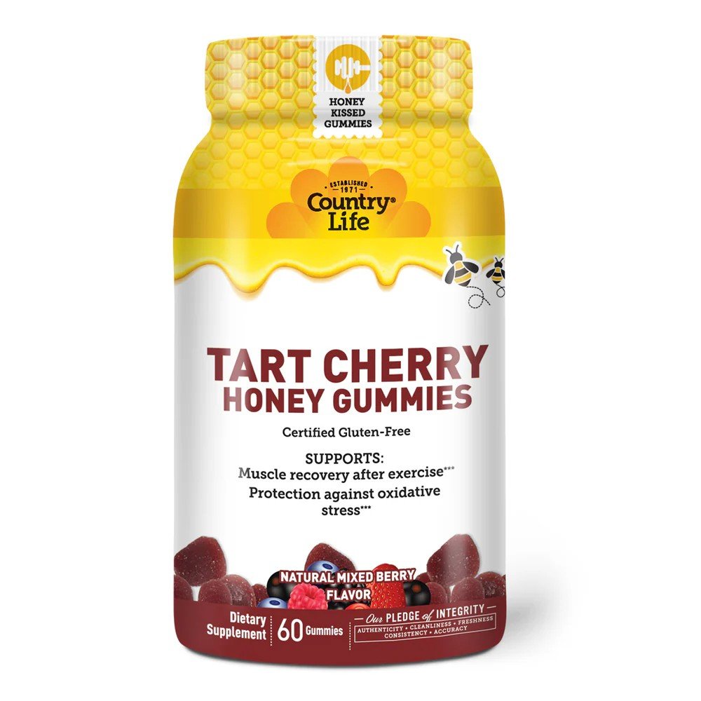 Country Life Tart Cherry Honey Gummy 60 Gummy