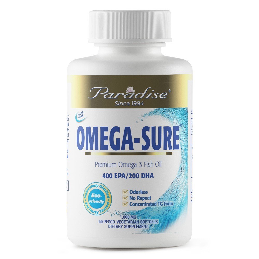 Paradise Herbs Omega-Sure Fish Oil 60 VegCap