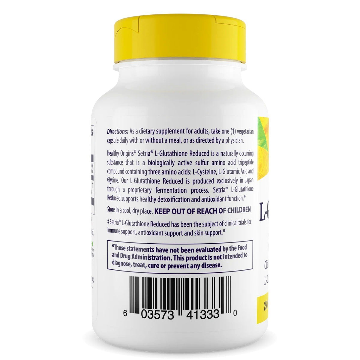 Healthy Origins L-Glutathione Reduced 250 mg (Setria) 60 Capsule