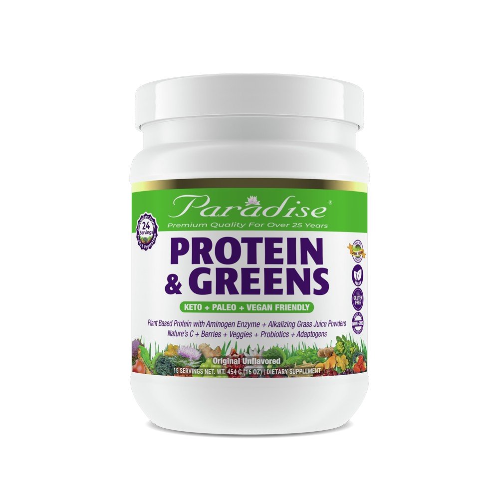 Paradise Herbs ORAC-Energy Protein & Greens  Unflavored 454 g Powder