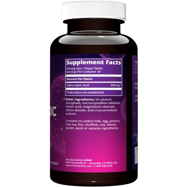 MRM (Metabolic Response Modifiers) Alpha Lipoic Acid 300mg 30 Tablet
