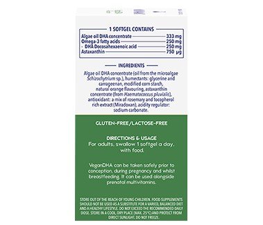 Minami Nutrition Supercritical Algae Omega-3 Vegan DHA 60 Softgel