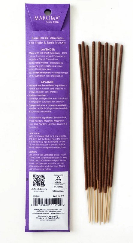 Maroma EDA Incense Lavender 10 Stick