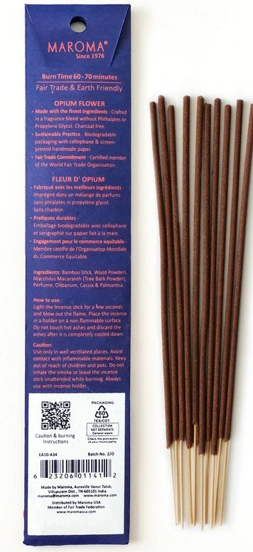Maroma EDA Incense Opium Flower 10 Stick