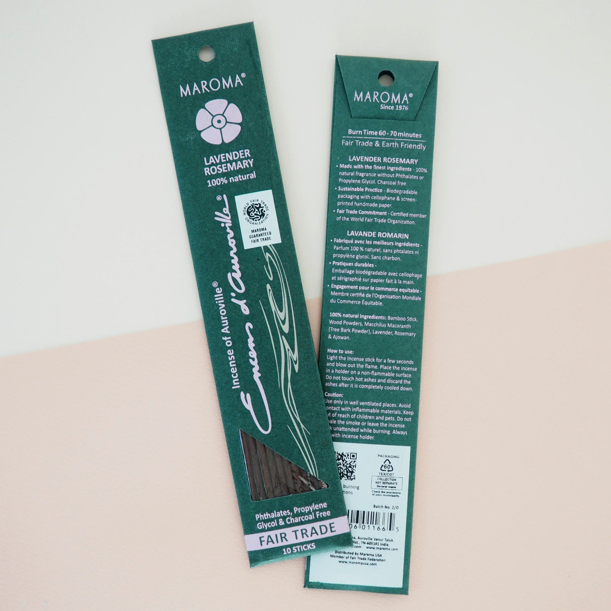 Maroma EDA Incense Lavender Rosemary 10 Stick