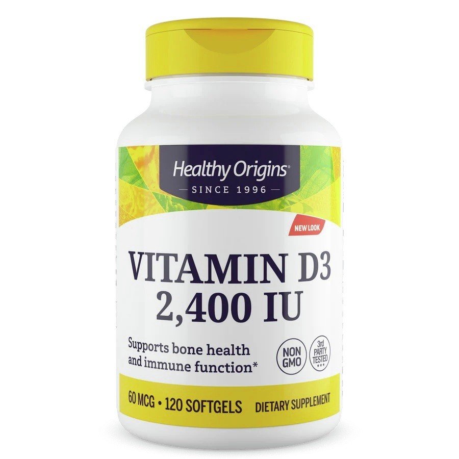 Healthy Origins Vitamin D3 2400IU 120 Softgel