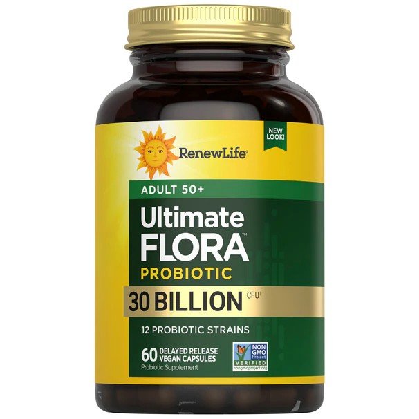 Renew Life Ultimate Flora Adult+ Probiotic 30 Billion 60 VegCap