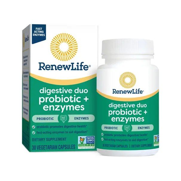 Renew Life Digestive Duo Probiotic+Enzymes 30 Capsule