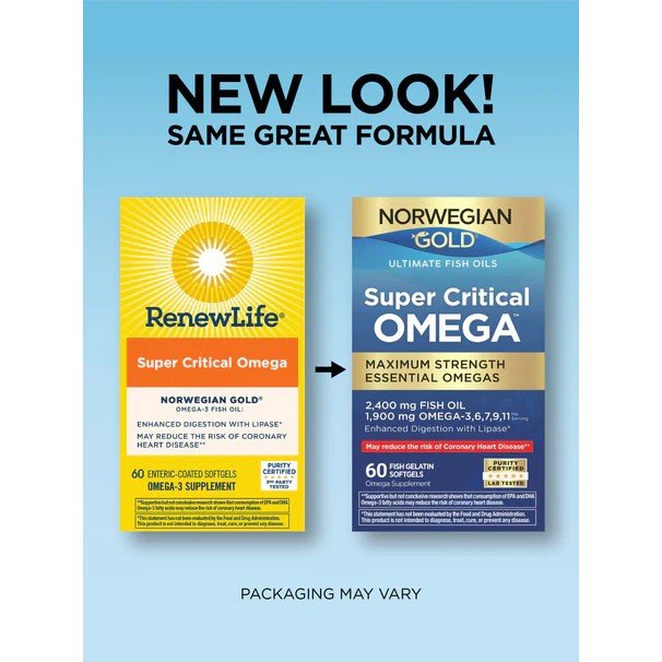 Renew Life Norwegian Gold Super Critical Omega 60 Softgel