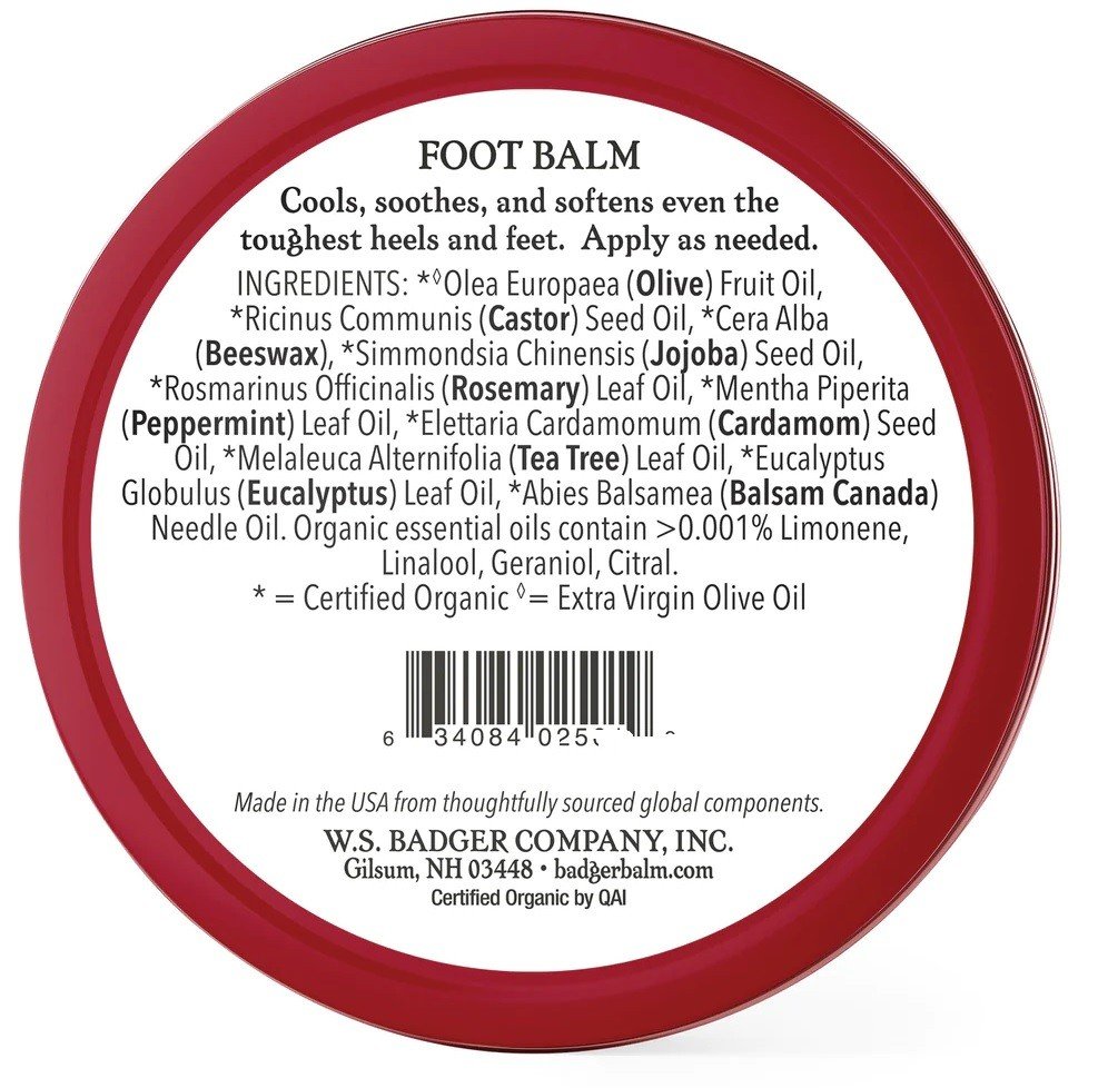 Badger Classic Balm Foot Balm .75 oz Tin