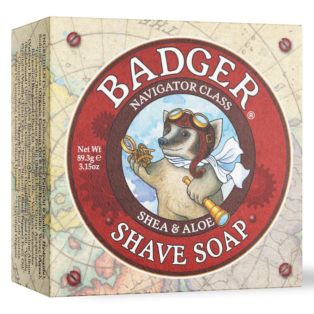 Badger Navigator Class Man Care Shave Soap 3.15 oz Bar