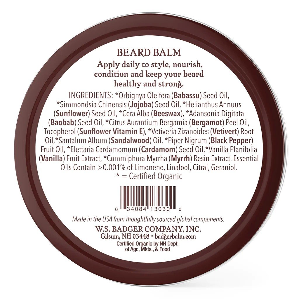 Badger Beard Balm 2 oz Tin