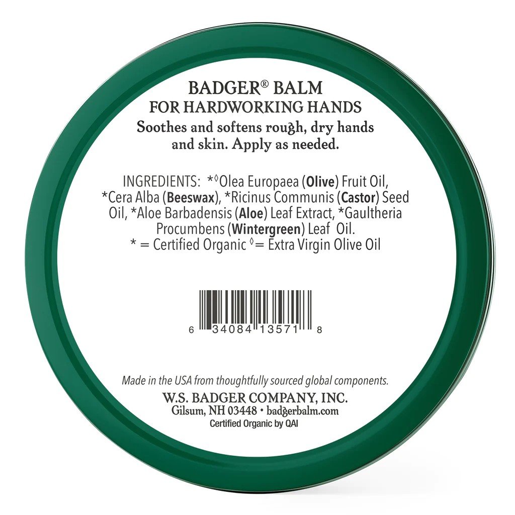 Badger Badger Balm For Hardworking Hands 2 oz Tin