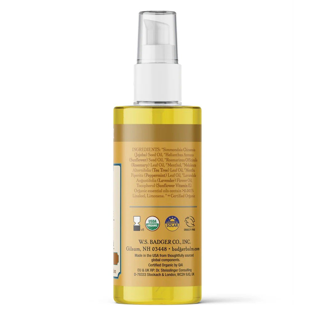 Badger Jojoba Hair Oil for Dry Scalp 2 oz Liquid