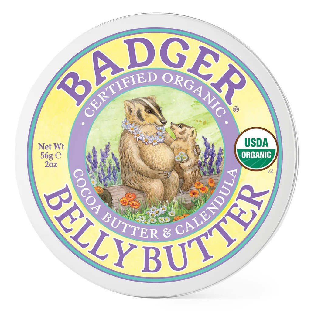 Badger Organic Belly Butter 2 oz Cream