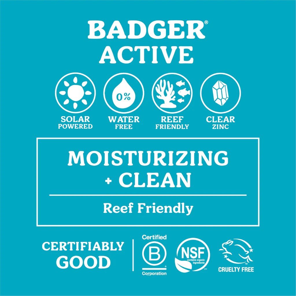 Badger Mineral Sunscreen SPF 15 Lip Balm 0.15 oz Stick