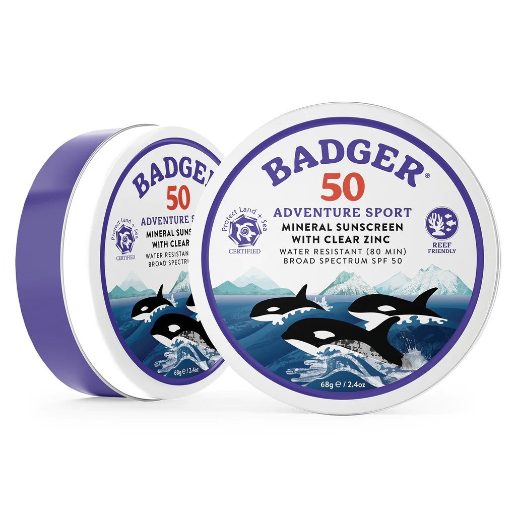 Badger SPF 50 Adventure Sport Mineral Sunscreen 2.4 oz Cream