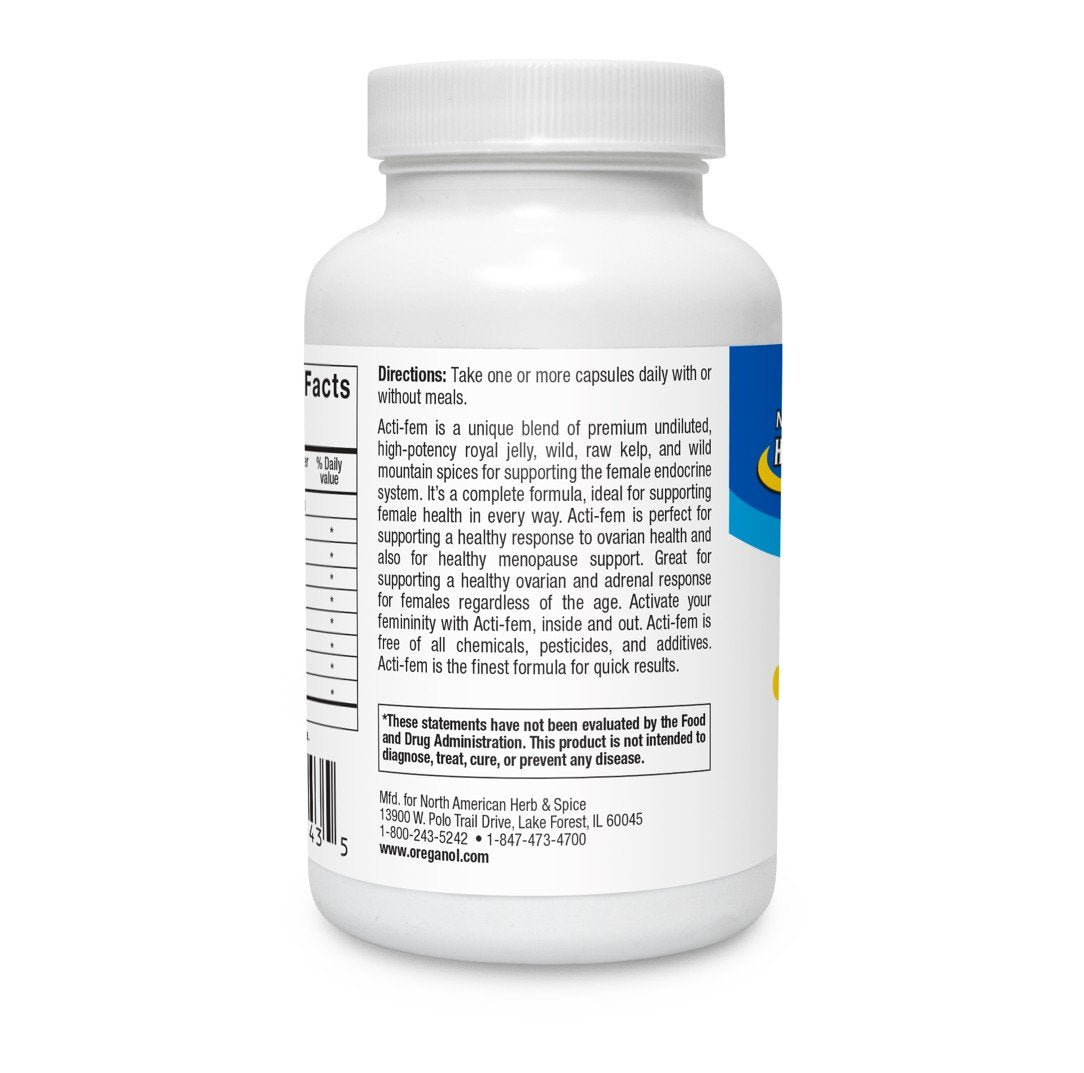 North American Herb & Spice ActiFem 90 Capsule