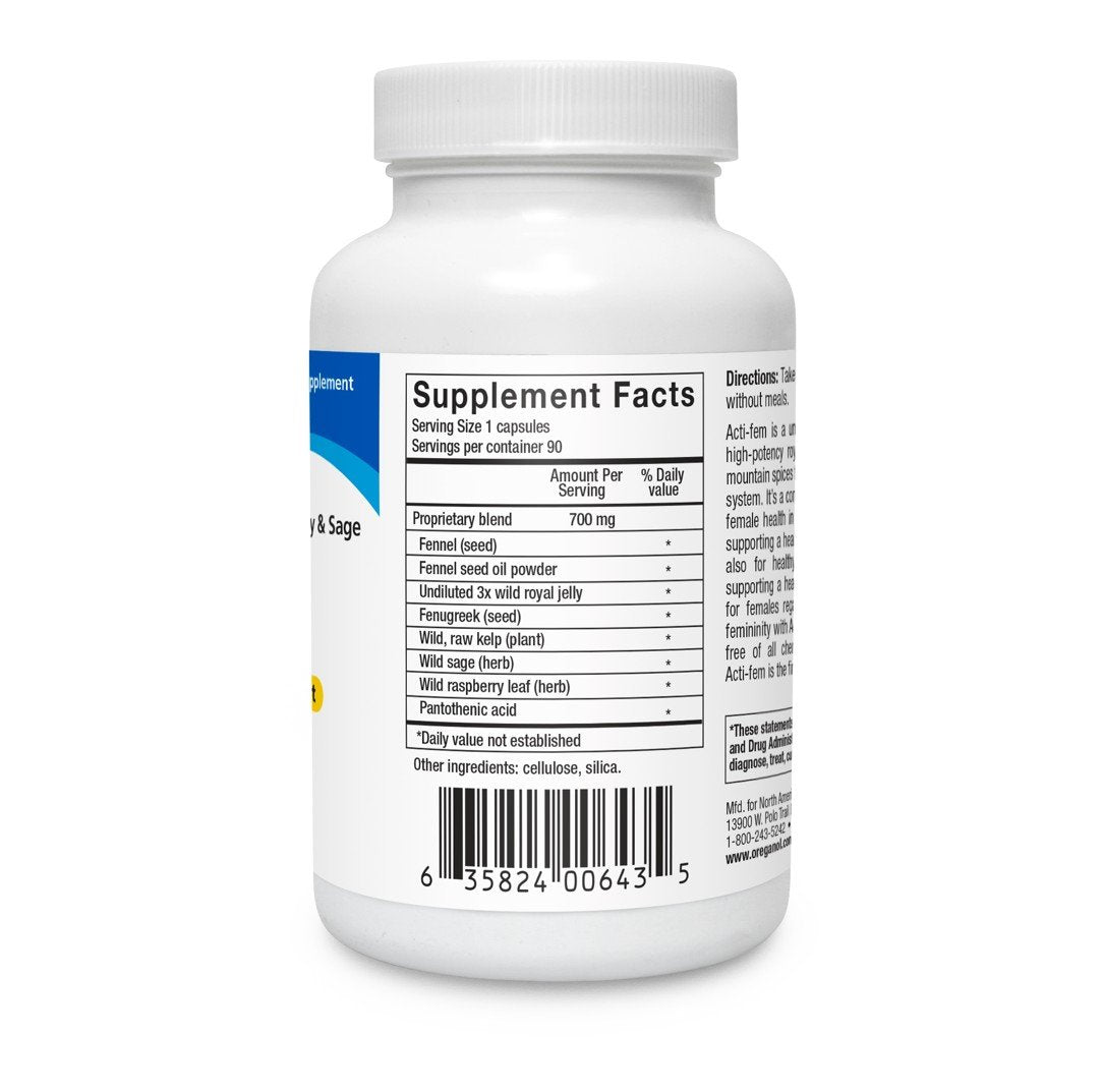 North American Herb & Spice ActiFem 90 Capsule