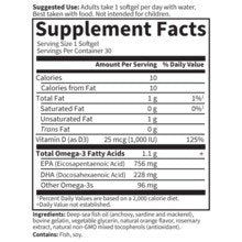 Minami Nutrition Supercritical Platinum Omega-3 Fish Oil Orange 30 Softgel