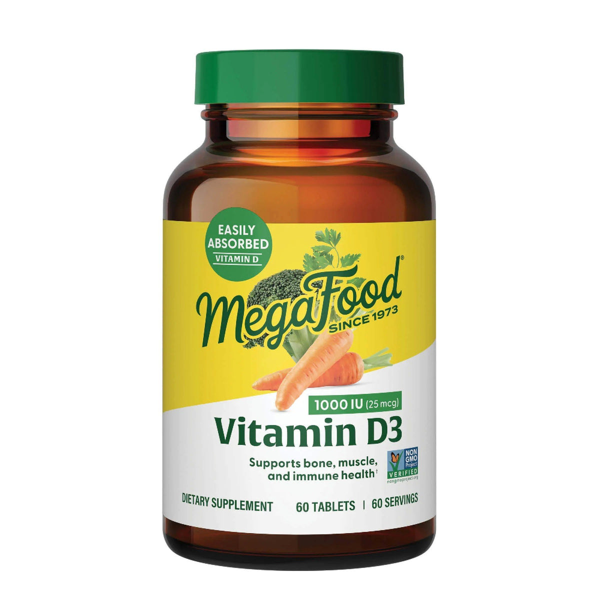 MegaFood Vitamin D3 1000 IU 60 Tablet