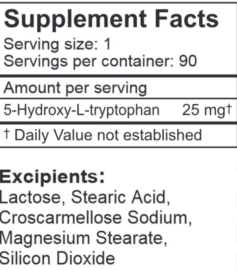 LifeLink 5- HTP 25mg 90 Lozenge