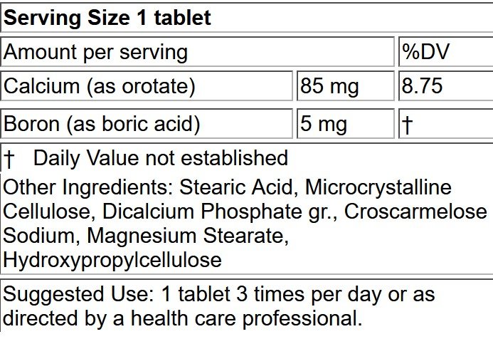 LifeLink Calcium Orotate 745mg 100 Tablet