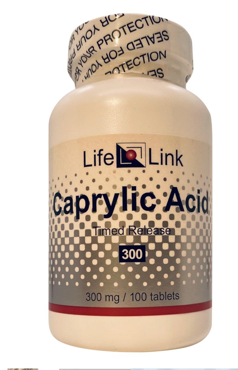 LifeLink Caprylic Acid 300mg 100 Capsule