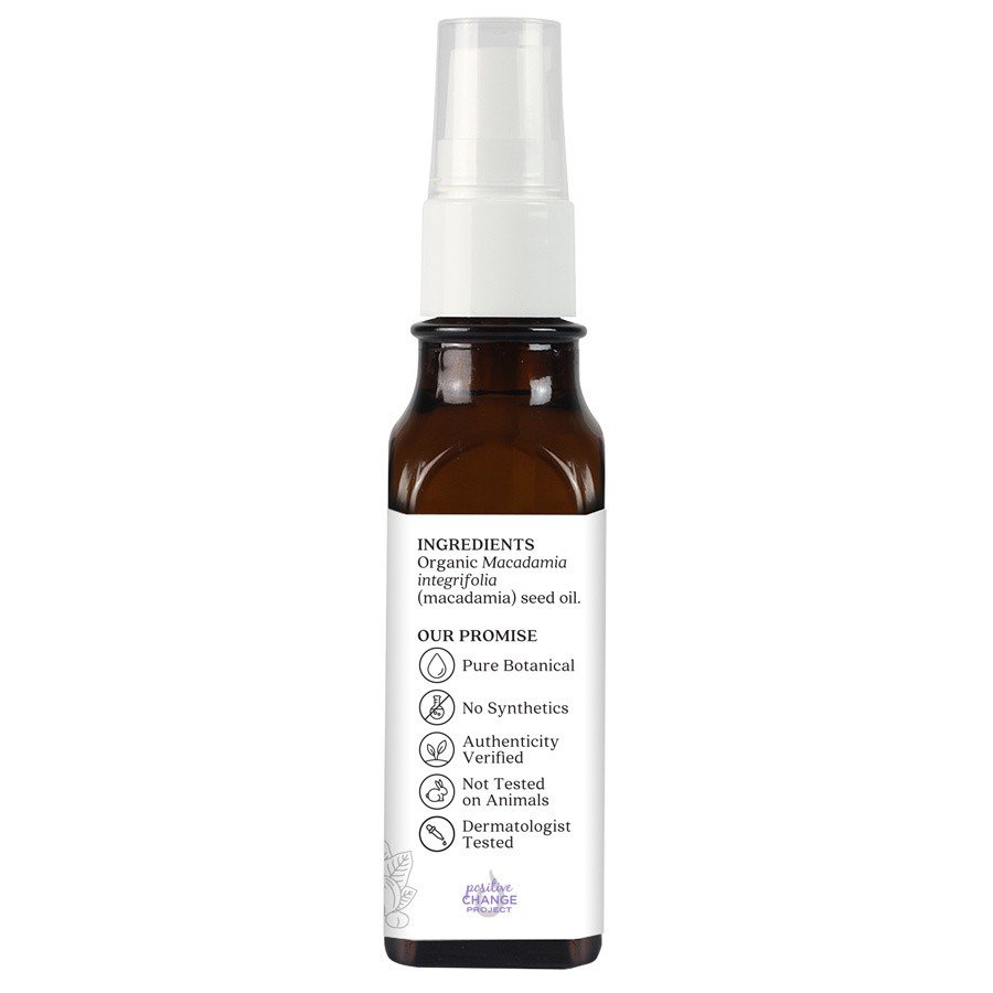 Aura Cacia Organic Macadamia Skin Care Oil 1 oz Oil