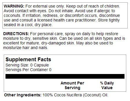 LifeFlo Coconut Oil 8 oz Spray