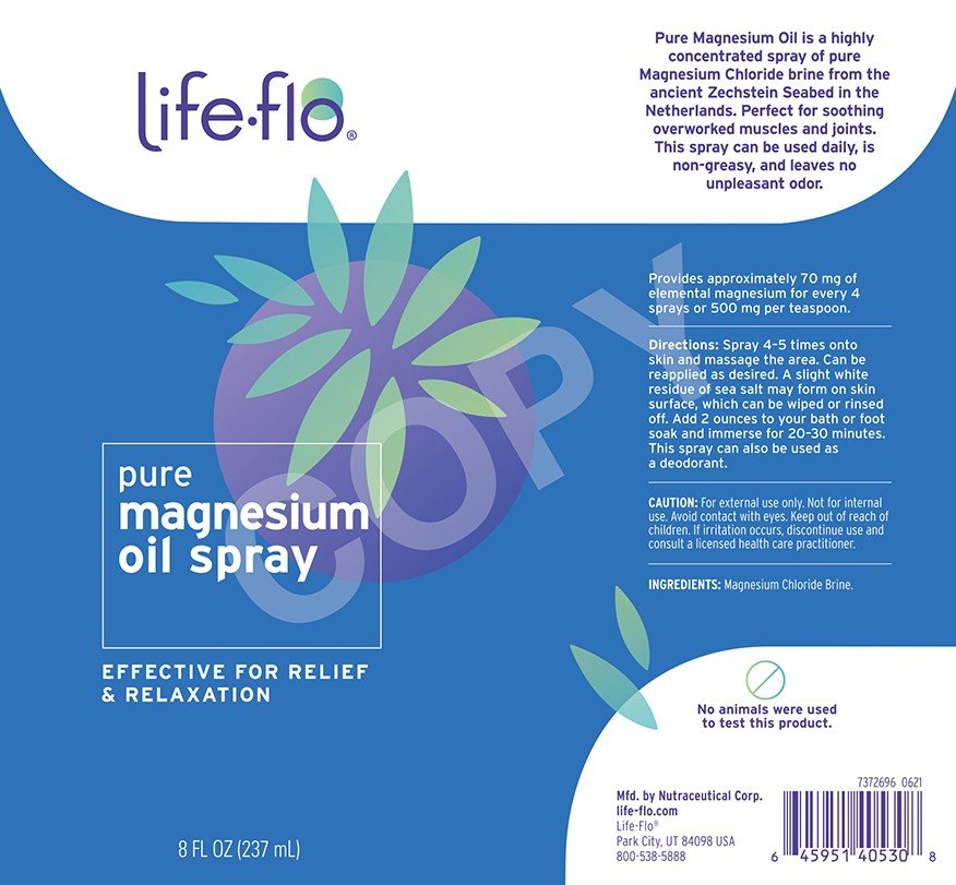 LifeFlo Pure Magnesium Oil 8 oz(236.6 ml) Oil