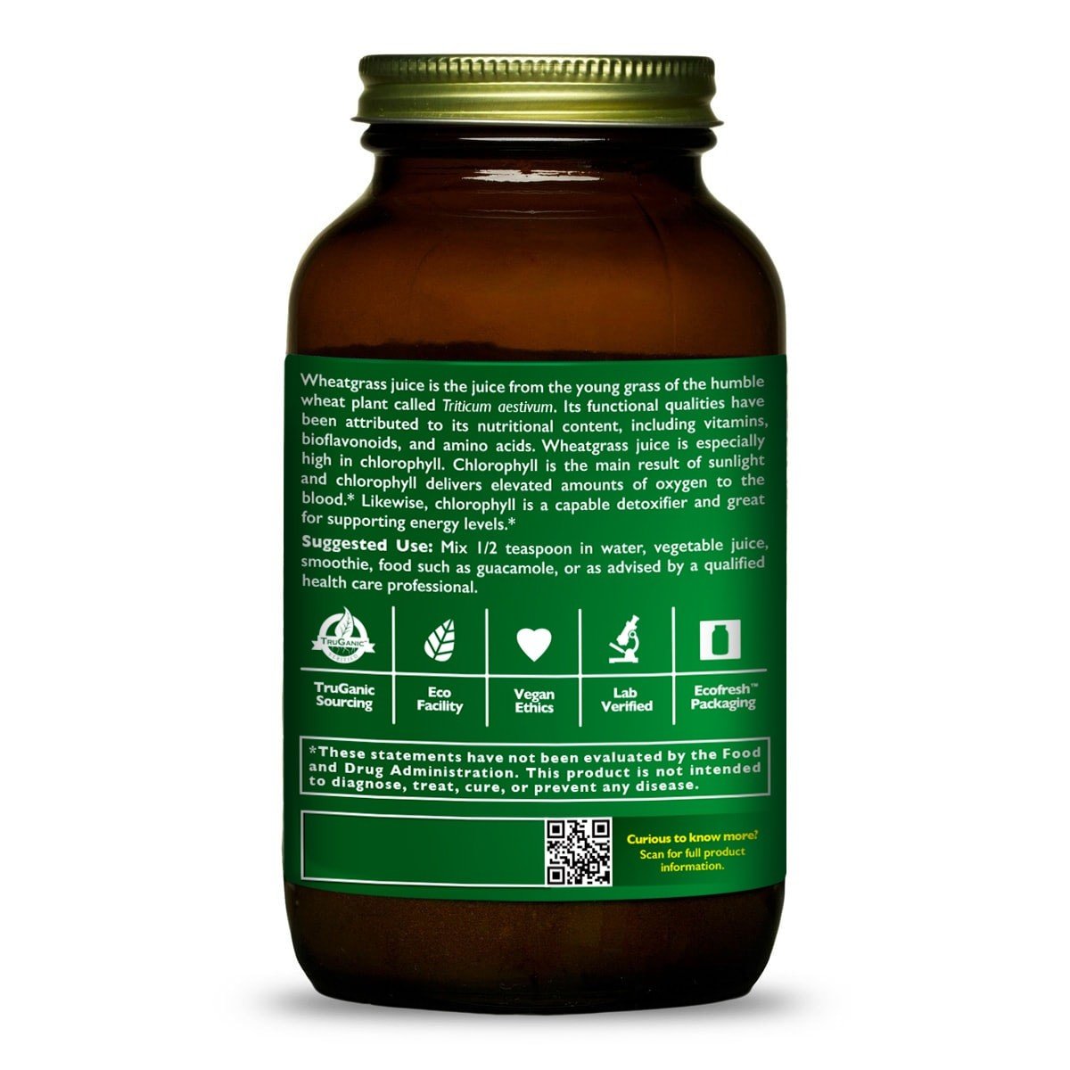 HealthForce Superfoods Superfoods Wheat Grass Juice 8 oz Powder