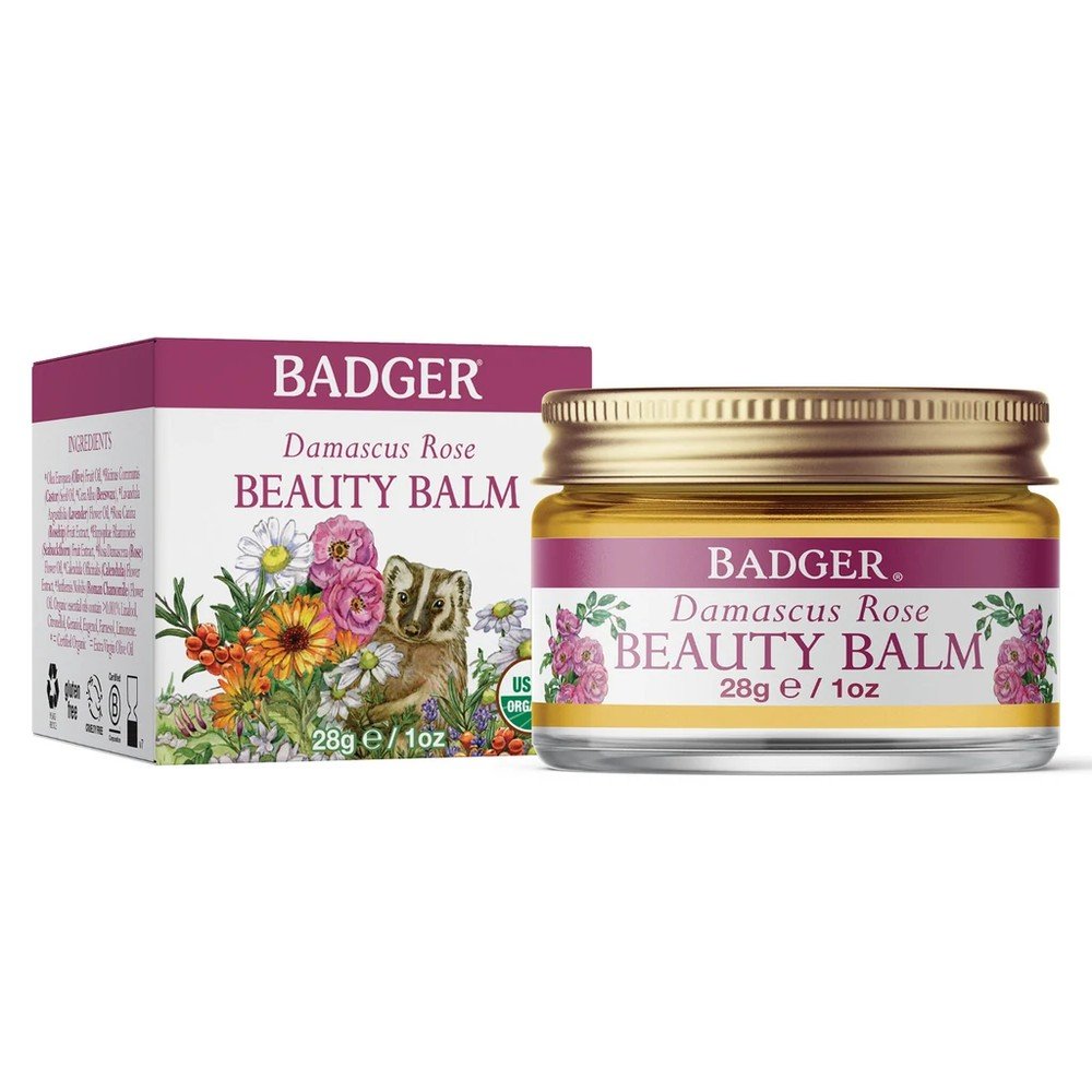 Badger Damascus Rose Beauty Balm 1 oz Balm