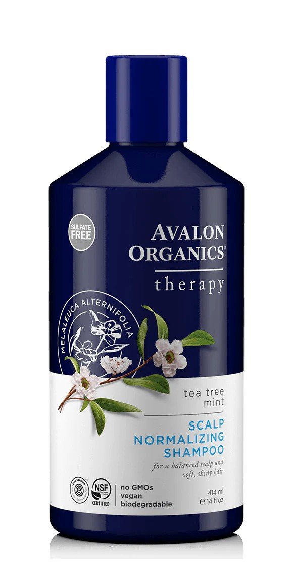 Avalon Organics Scalp Normalizing Tea Tree Mint Shampoo 14 oz Liquid