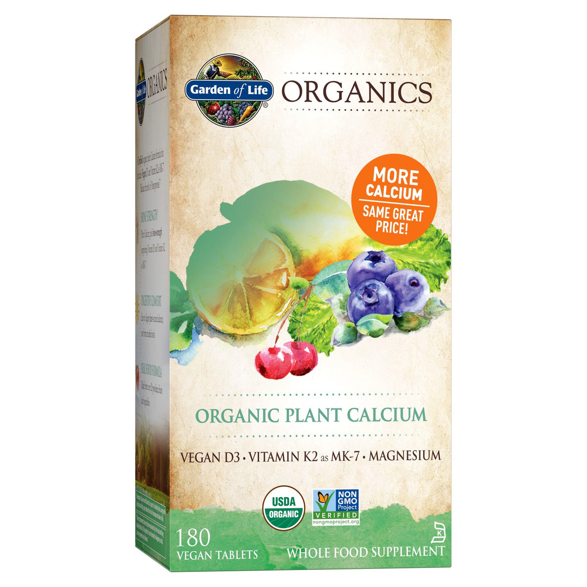 Garden of Life Garden of Life Organics Plant Calcium 180 Tablet