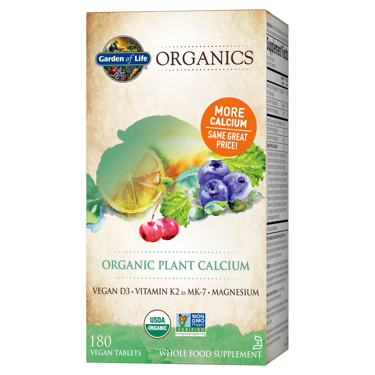 Garden of Life Garden of Life Organics Plant Calcium 180 Tablet