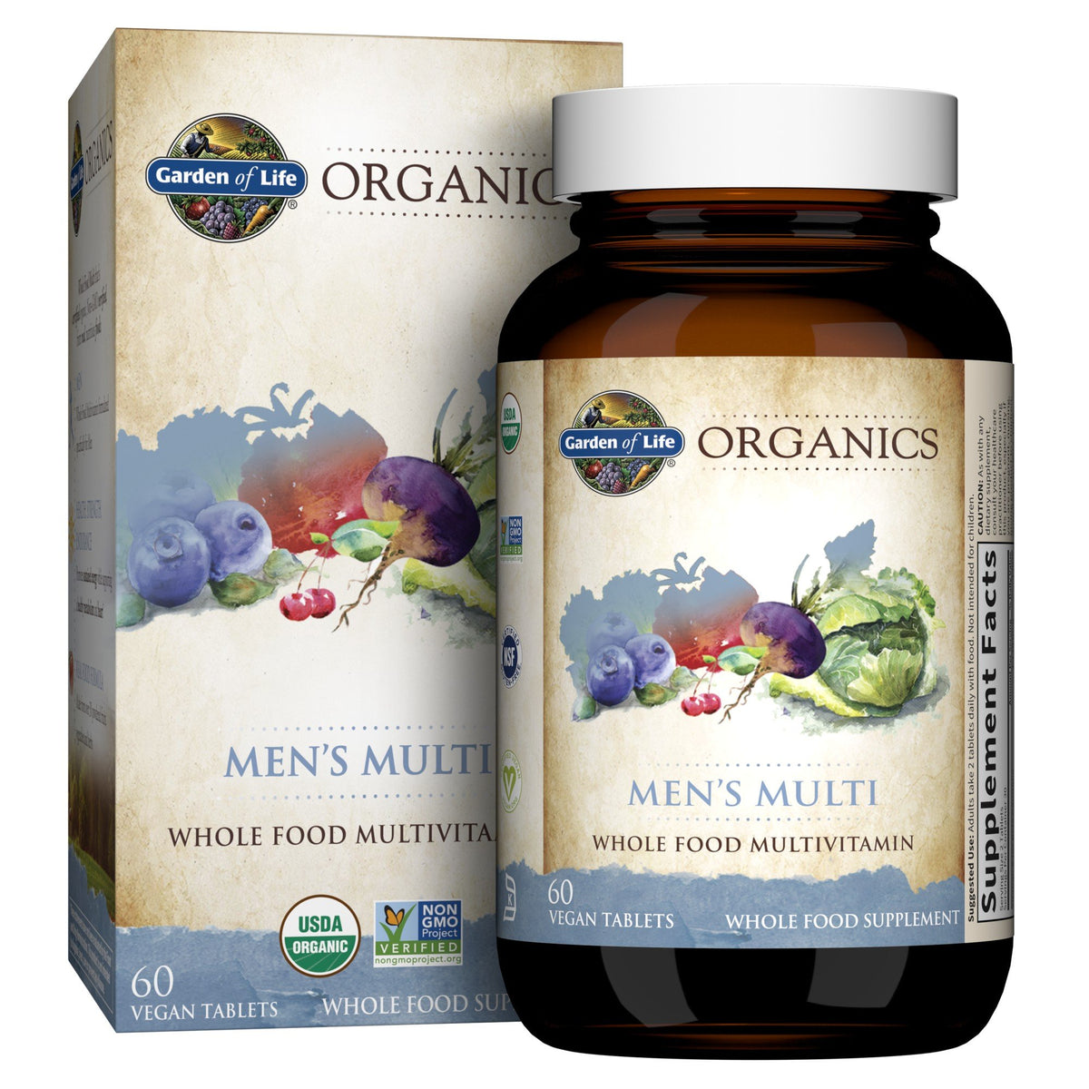 Garden of Life Garden of Life Organics Men&#39;s Multi 60 Tablet