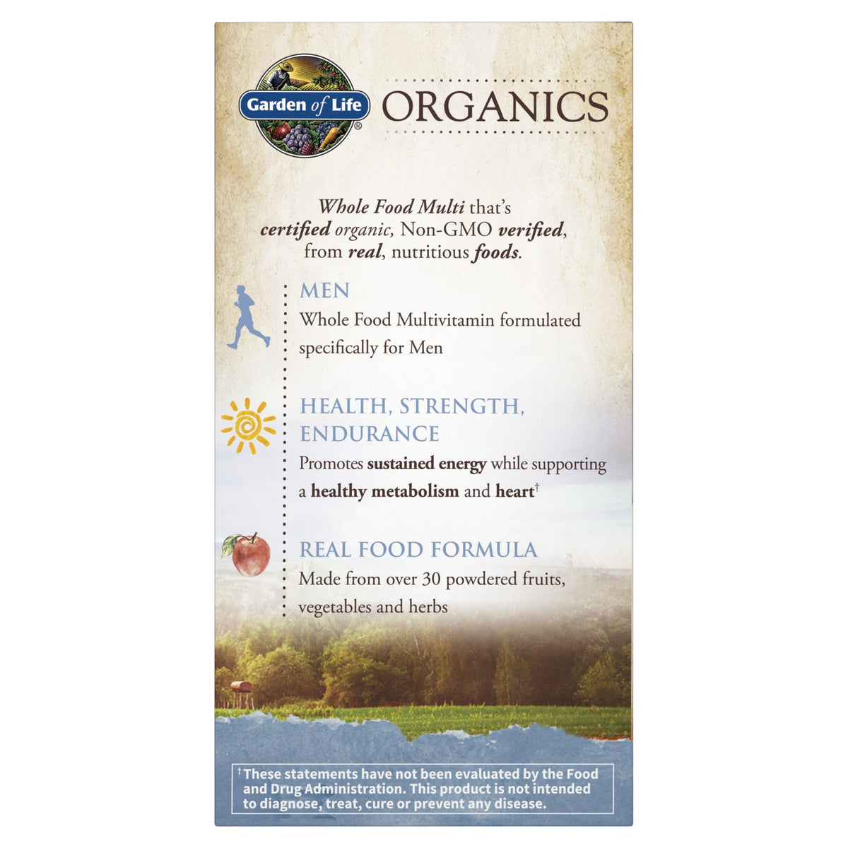 Garden of Life Garden of Life Organics Men&#39;s Multi 60 Tablet
