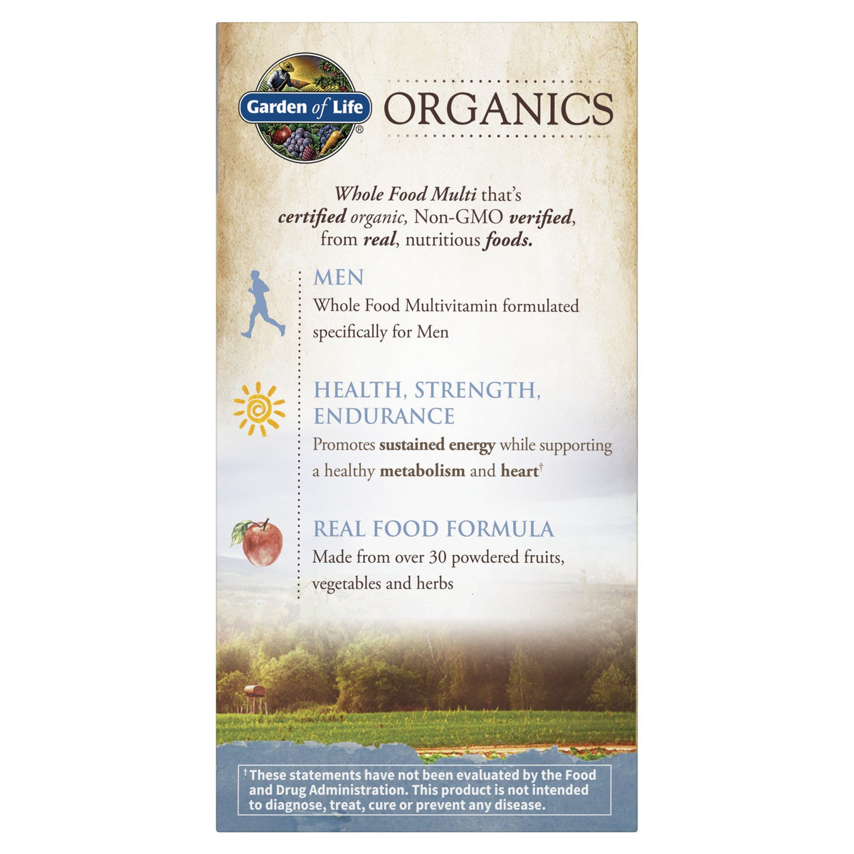 Garden of Life Garden of Life Organics Men&#39;s Multi 120 Tablet