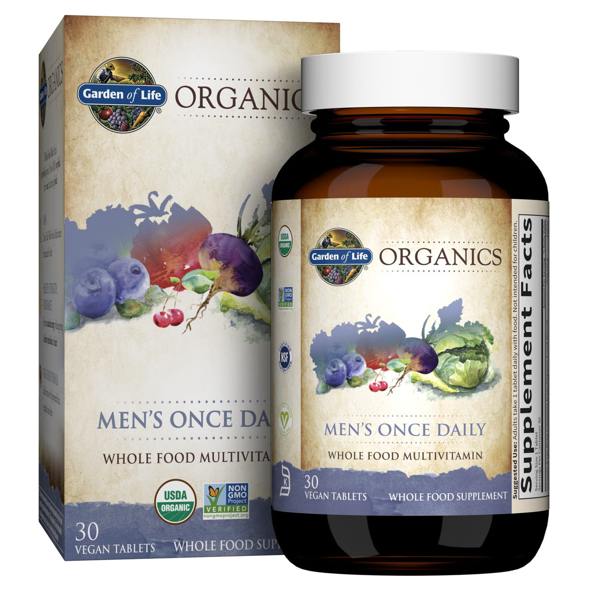 Garden of Life Garden of Life Organics Men's Once Daily 30 Tablet