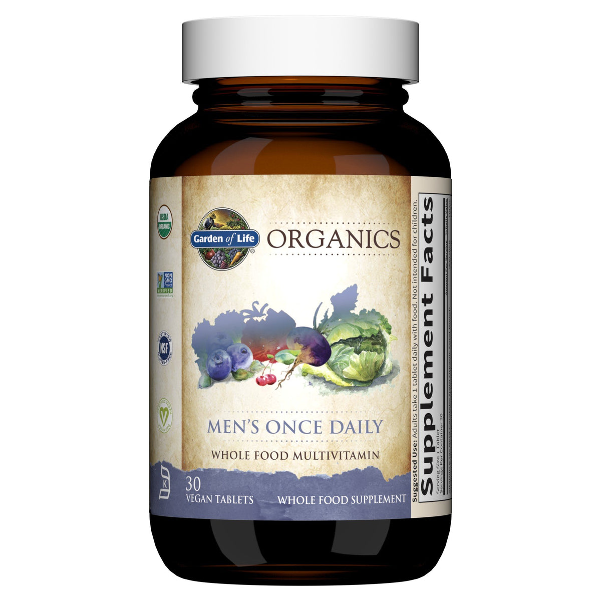 Garden of Life Garden of Life Organics Men&#39;s Once Daily 30 Tablet